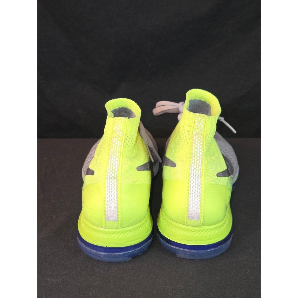 Nike Zoom All Out Flyknit Women Running Shoes Neon Yellow Gray Mid Top Athletic - Picture 6 of 12
